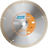 Norton Slicer Diamond Blade, 5/8" Arbor, Waterproof, 8" Diameter x 0.060" Thickness, 0.393" Segment 