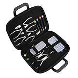 Kesoto プライヤー　ドライバー　持ち運び　収納袋 　鼻パッド　スクリューナット　眼鏡修理キット　ペンチ　セット