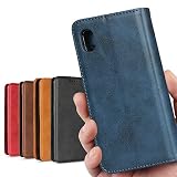 Galaxy A21 ケース 手帳型 SC-42A docomo A21 シンプル SCV49 au （日本版） A21ケース カバー SC42A ケース ドコモ A21用 A21シンプル A21 simple カバー サムスン ギャラクシー A21 スマホケース 携帯カバー 手帳型 カバー 財布 適用 case 内蔵マグネット 携帯カバー カード入れ シンプル スタンド機能 落ち着いた色 レトロ ネイビー