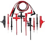 Aidetek Automotive Test Lead Kit Insulation Piercing test clip Large Crocodile Clips Flexible spring