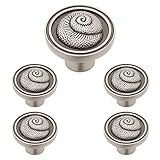 Franklin Brass PBF660-BSP-C1 35mm Nautilus Kitchen Cabinet Hardware Knob, Brushed Satin Pewter, (5 P