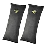 子供用 シートベルトカバー シートベルト枕 2個 セット キッズ ふわふわ 枕 ドライブ カーグッズ (グレー)