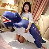 [XLOYP] 恐竜のぬいぐるみ リアル恐竜 お誕生日プレゼント 大きい 青い ぬいぐるみ 手触りふわふわ 動物ぬいぐるみ 抱き枕 ギフト 贈り物 女の子 店飾り おもちゃ 誕生日プレゼント ぬいぐるみおもち だきまくら 85cm 添い寝枕