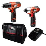 ブラックアンドデッカー(BLACK+DECKER) 10.8Vコードレスインパクトドライバー&ドリルドライバー バリューキット LXDI10-2