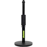 Shure by Gator マイクスタンド 卓上ストレートタイプ 振動吸収丸型ベース SH-DESKTOP1 【国内正規品】