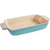 Chasseur La Cuisson Rectangular Baker Dish, Medium, Duck Egg Blue