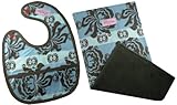 2 Red Hens Seymore Bib and Burp Set by 2 Red Hens