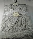 Kyle & Deena Soft Plushベビーブランケットライトグレー30 " x 30 " 100 %ポリエステル