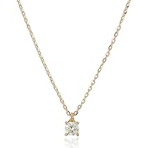 Amazon | [アガット] WEB限定 K18ダイヤモンドネックレス 