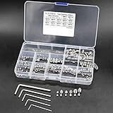 六角穴付止めネジ くぼみ先 六角棒レンチ セット ねじ12サイズ合計240個 L形 六角レンチ 5本 ステンレス