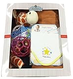 パパジーノ ズービーペッツ きりん 出産 お祝い セット ビブ スター オーボール ピンク (AM_ZPG111-5)