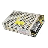 Fenteer アダプター　スイッチ　電源　20種類　AC 110V-220V～DC　メタル　ドライバ　コンバータ　短絡保護 - 75W 12V 6A