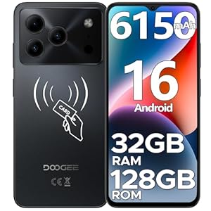 DOOGEE Note56 Pro Android 16 スマホ 90Hz 6.56インチ HD+大画面 32GB+128GB 2TB拡張 simフリー 13MP AIカメラ