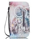 UNEXTATI Galaxy S4 ケース 手帳型ケース 2 in 1 高級PUレザー 耐衝撃 全面保護 Samsung Galaxy S4ケース カバー Case (ホワイト, P11)