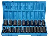 Grey Pneumatic (1726MD) 1/2' Drive 26-Piece 12-Point Deep Length Metric Socket Set [並行輸入品]