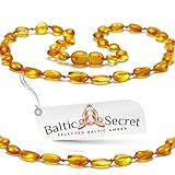 Baby Teething Necklace from Baltic Secret, Certified Baltic Amber Beads that are 50% Higher in Value