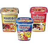 ハリボーグミ　カップ3点セット(スターミックス・ハッピーコーラ・ゴールドベア各175ｇ)