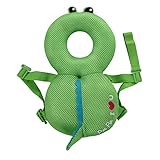 Vmorde-赤ちゃん転倒防止 乳幼児用ごっつん 赤ちゃんのごっつん防止 リュック セーフティー安全頭保護メッシュ 適用年齢6ヶ月～19ヶ月 タイプ1カエル 送料無料