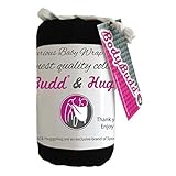 BodyBudd??Baby Wraps, Infant Baby Carriers Cuddle Your Baby Soft in Elegant Black by HuggyHug
