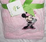 Disney Minnie Mouse Baby Fleece Blanket 40" X 30" "Minnie" Pink by Disney [並行輸入品]