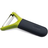 Joseph Joseph 10107 Multi-Peel Y-shaped Peeler Easy Grip Handles Stainless Steel Blade for Kitchen Vegetable Fruit, Light Gre