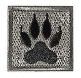 PHOENIX IKKI K9 軍用犬 警察犬 サービス ドッグ アーミードッグ 特殊部隊 タクティカル ミリタリー 布 刺繍 パッチ ワッペン 紋章 アップリケ 犬の足 black