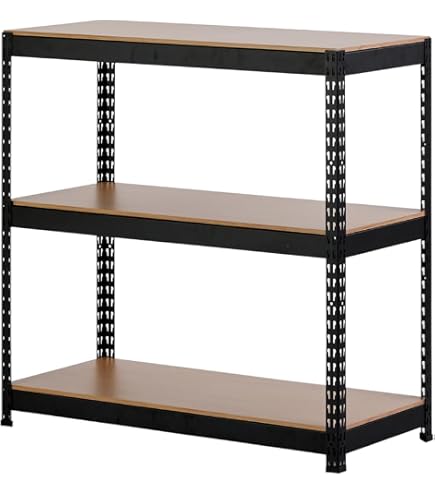 Amazon｜Home Rack ARASO スチールラック ダブルタイプ ブラック 3段