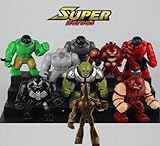9ピース/ロットBigミニフィギュアAvengers Super Heroes Hulk Rhino Groot Venom