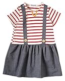 Hoppetta Disney series サロペット風ワンピース レッド 80㎝ 18112388