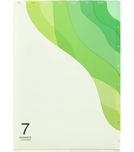 Amazon | ミドリ クリアファイル 5ポケット クリアホルダー A4