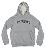 New England Patriots NFL Youthボーイズプルオーバー迷彩ロゴパーカー、グレー