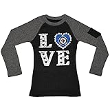NHL Girls Winnipeg Jets AthleticロングスリーブTシャツ(箔プリント)