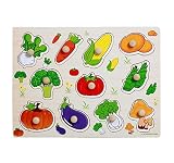赤ちゃんや子供木製ジグソーパズル教育玩具puzzles- Vegetable Cognition