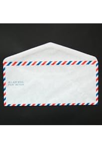 Amazon エアメール ワンタッチ 封筒 洋型２号 10枚入り 挨拶状封筒 文房具 オフィス用品