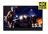 HHHYa 4K モバイルモニタ15.6インチ 3840x2160 IPS 超薄型 12mm ゲーミングモニター HDR機能を支持 PS4/xbox360/Raspberry Pi対応 軽い 液晶パネル ゲームモニタ スピーカ内蔵 PCモニター ディスプレイ