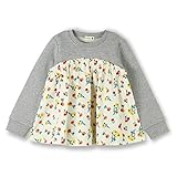 ブランシェス（branshes） 【部屋干し対応】重ね着風トレーナー【杢グレー/（05）110cm】