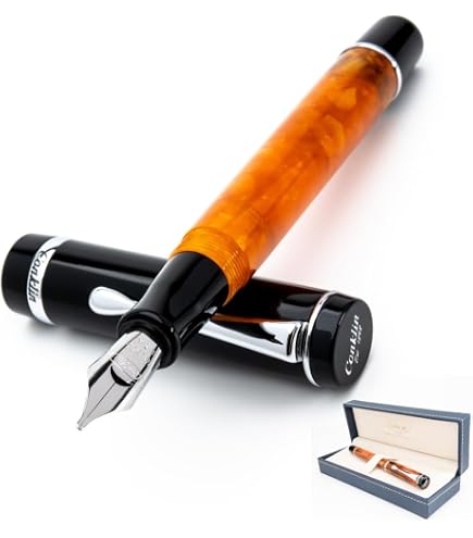 Amazon | Conklin (コンクリン) 1898年 万年筆 ミストオレンジ