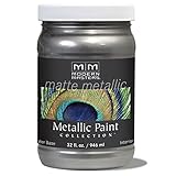 Modern Masters MM209 Matte Metallic Paint, Pewter, Quart [並行輸入品]