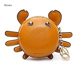High Quality Cute Crab Girl Women Small Coin Purse Bag wallet BY EagleWood (Brown)