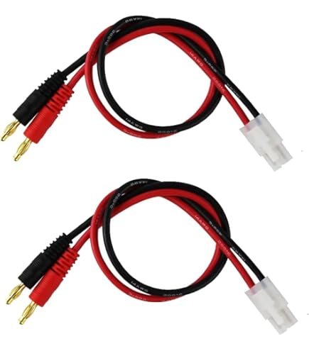 Amazon | FLY RC JST充電ケーブルワイヤLipo部品への4 mm 4.0 mm男性