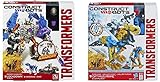 Transformers Construct Bots Set of 2: Silver Knight Optimus Prime/Grimlock & Lockdown/Hangnail