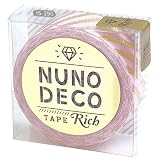 KAWAGUCHI(カワグチ) 手芸用品 NUNO DECO ヌノデコテープ リッチストライプ ピンク 15-290