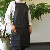 デニムエプロンタスキ紐タイプ1枚入(10枚セット)・巾630mm×丈880mm・物流センターや運輸運送会社での梱包作業や仕分け作業に最適な作業用前掛けです。