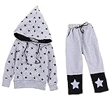 Plus Nao(プラスナオ) 子供用 スエット パーカー パンツ ロングパンツ 長ズボン ウエストゴム セットアップ 上下セット パンツセット 長袖 グレー 130cm