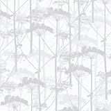 マリメッコ(marimekko) 壁紙 14152 プトキノトコ PUTKINOTKO ホワイト/グレイ 幅70cm Essential (定番シリーズ)