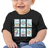 一連のキュートなカード フクロウのデザイン子供服 ベビーTシャツ 半袖 男の子 女の子 クルーネック カジュアル