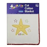 Junior Joy Cot Cotton Blanket (Embroidered) by Junior Joy