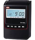 Amazon | マックス 電子タイムレコーダー 電波時計付き ER-110SUW