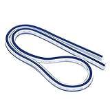 Tuankay 自在曲線定規 ルール 測定 センチ目 尺目 兼用 クラフト ツール 木工 建設 図面 4サイズ