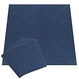 【20個セット】アイリスプラザ タイルカーペット ネイビー 50×50㎝ TKP-PP50